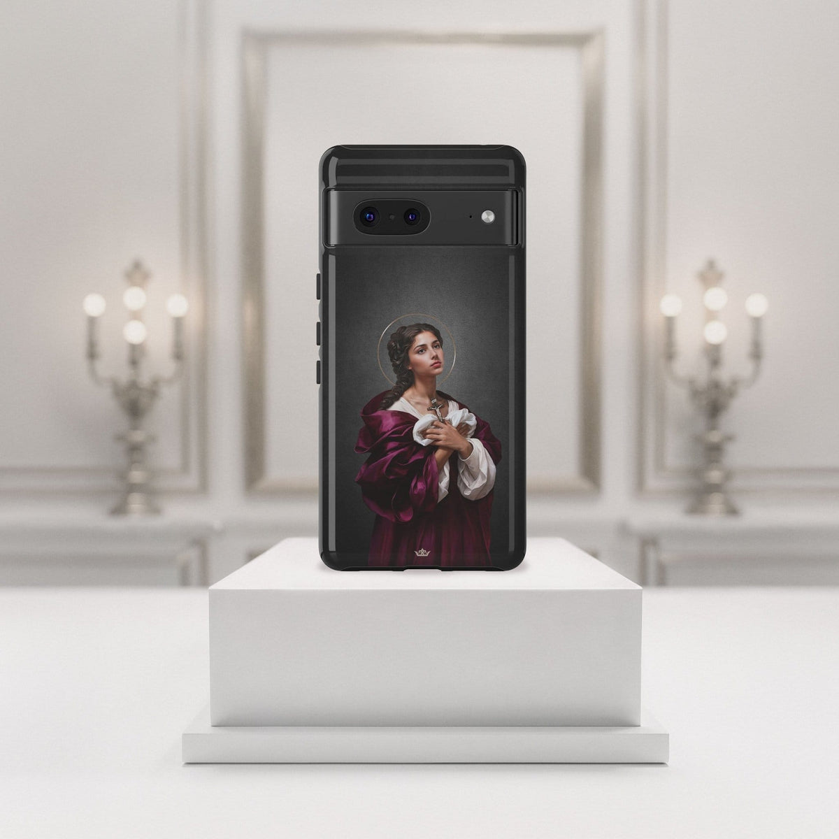 St. Agatha Hard Phone Case (Dark) Copyright VENXARA