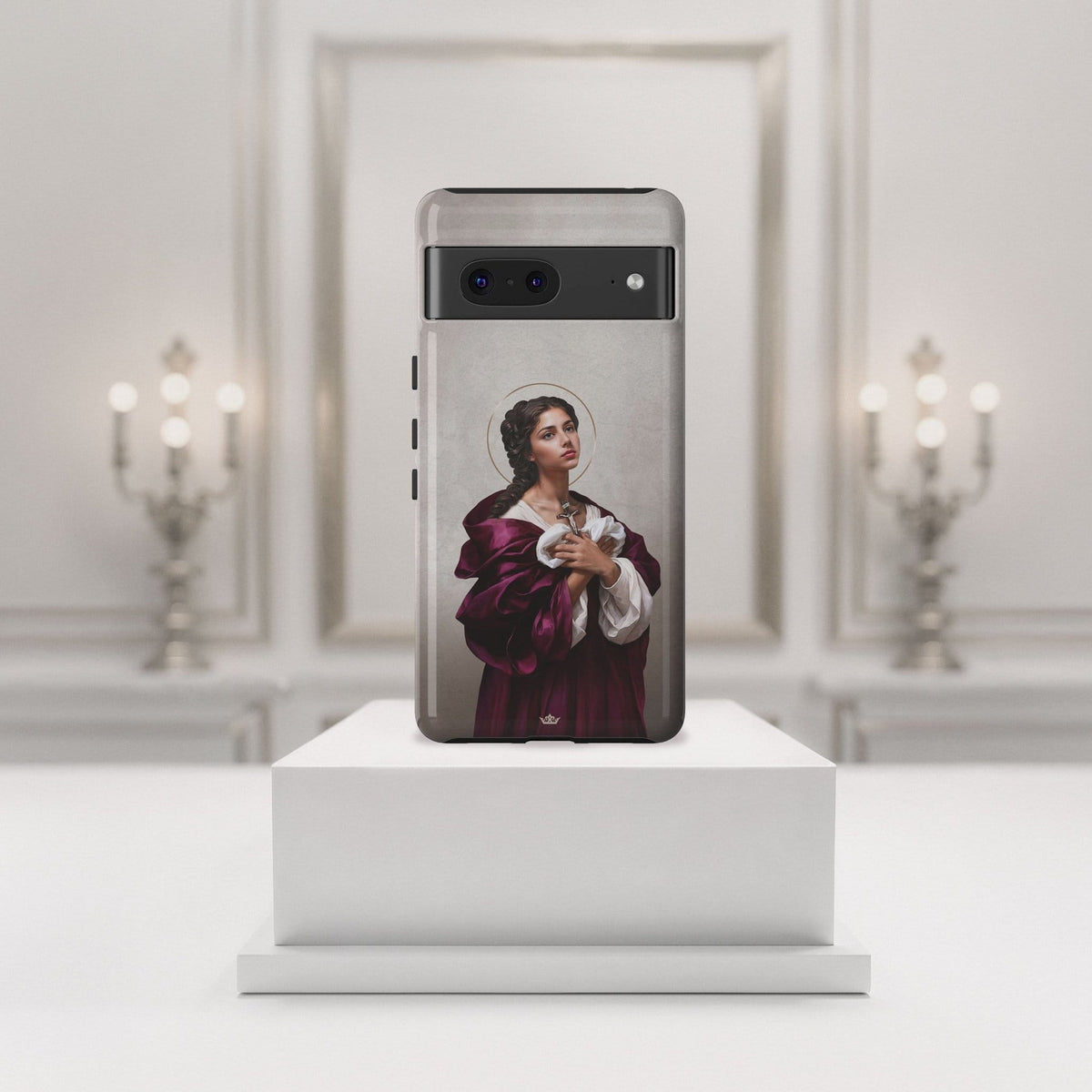 St. Agatha Hard Phone Case (Light) Copyright VENXARA