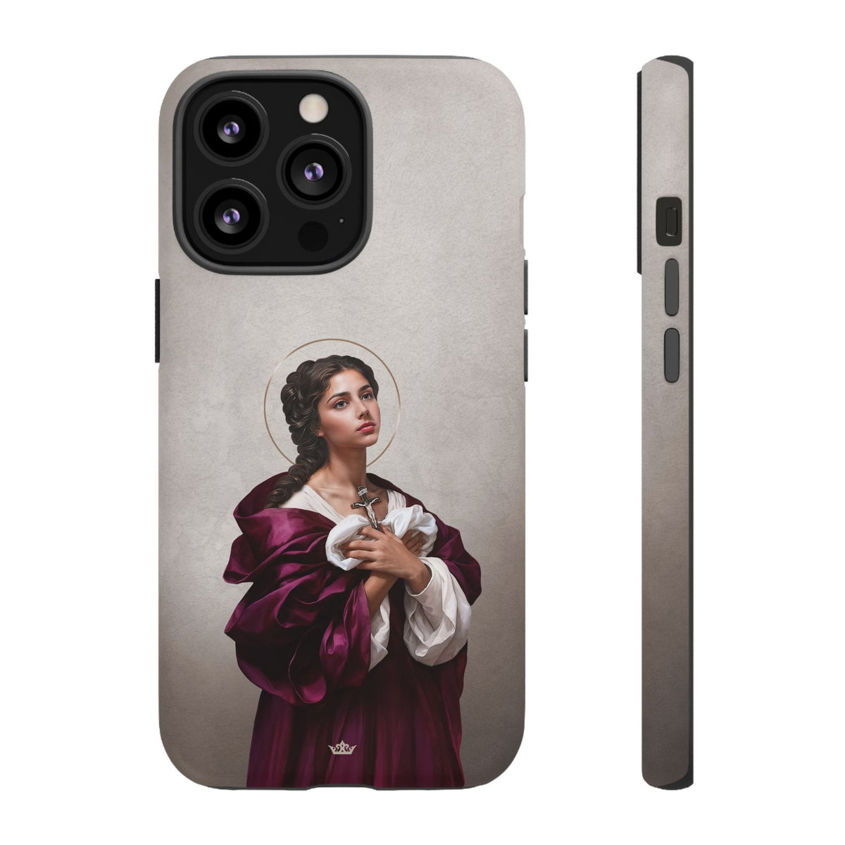 St. Agatha Hard Phone Case (Light) Copyright VENXARA