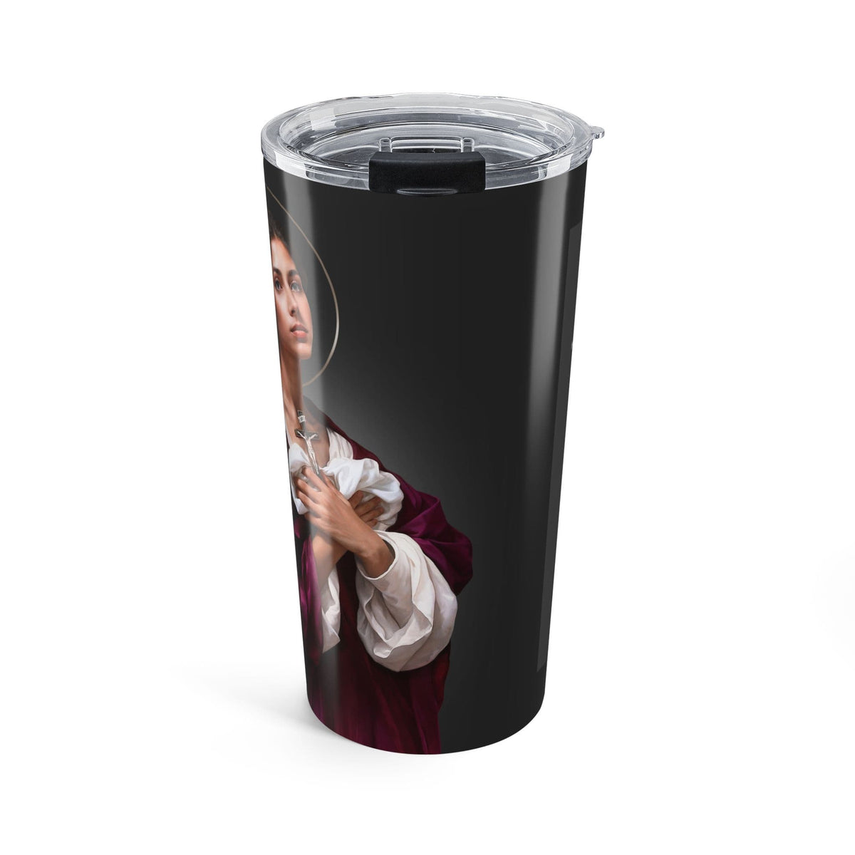 St. Agatha Lord's Prayer Tumbler (Ash 20 oz) Copyright VENXARA