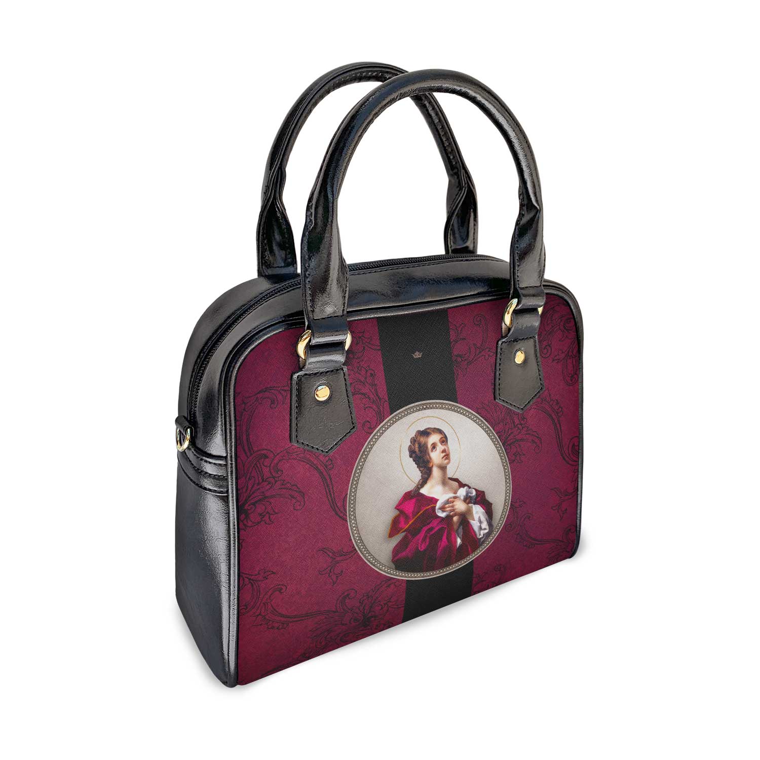 St. Agatha Medallion Handbag (Floral Patina) - VENXARA®