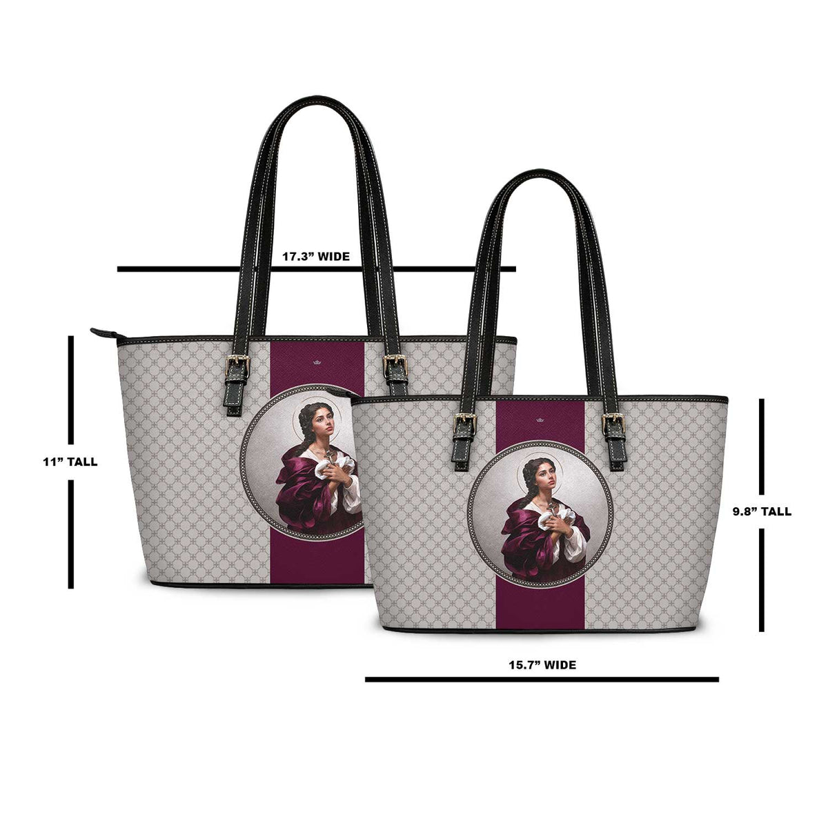 St. Agatha Medallion Tote Bag (Sand) Copyright VENXARA