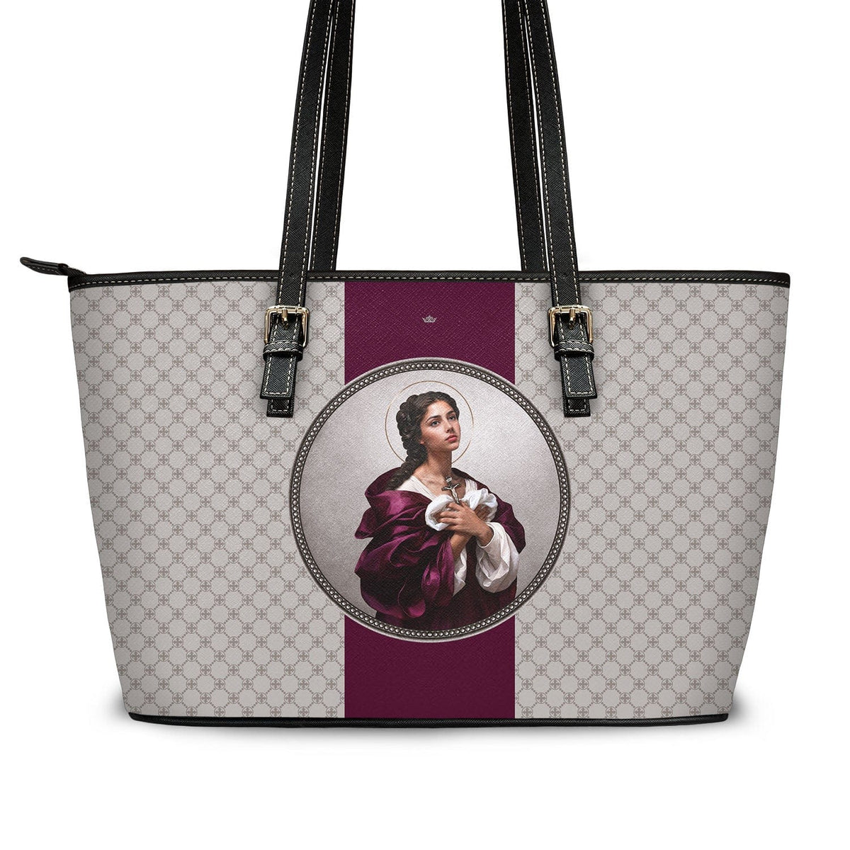 St. Agatha Medallion Tote Bag (Sand) Copyright VENXARA