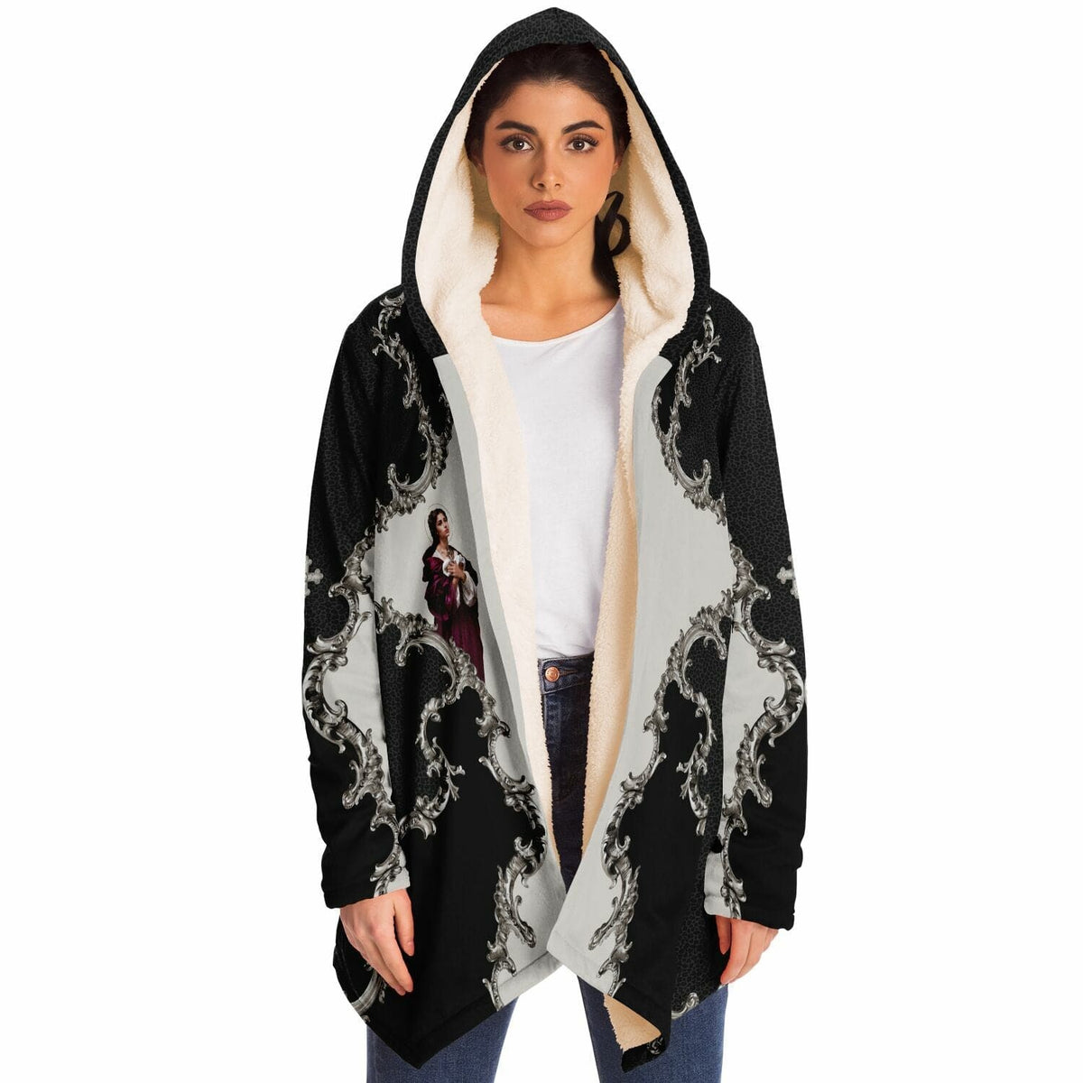 St. Agatha Microfleece Cloak (Baroque Leopard) Copyright VENXARA