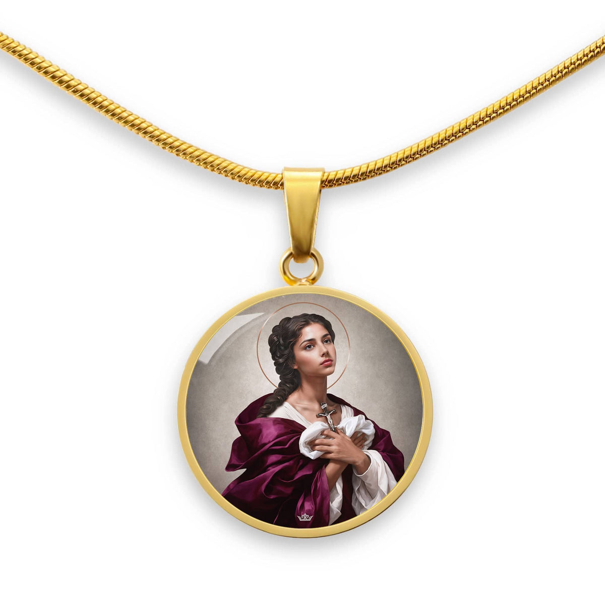 St. Agatha Pendant Necklace Copyright VENXARA