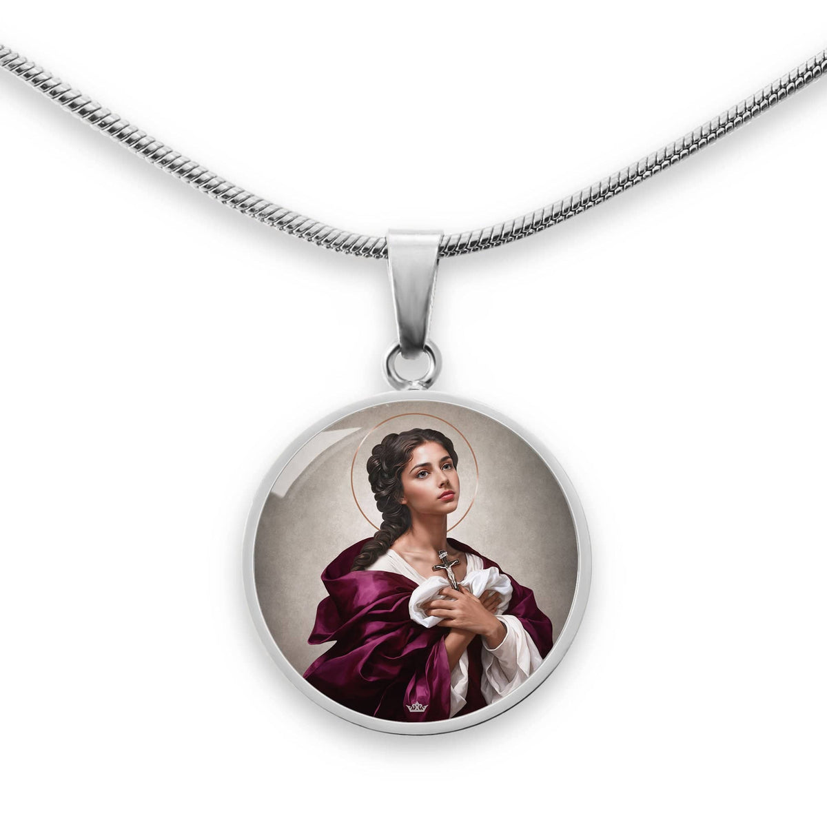 St. Agatha Pendant Necklace Copyright VENXARA
