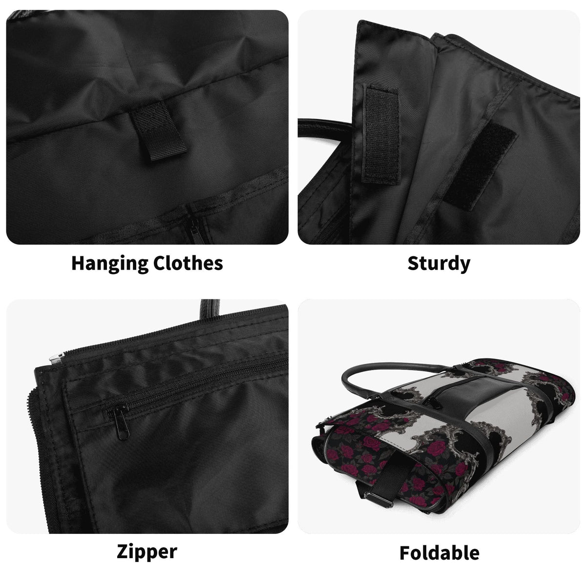 St. Agatha Travel Bag (Baroque Roses) Copyright VENXARA