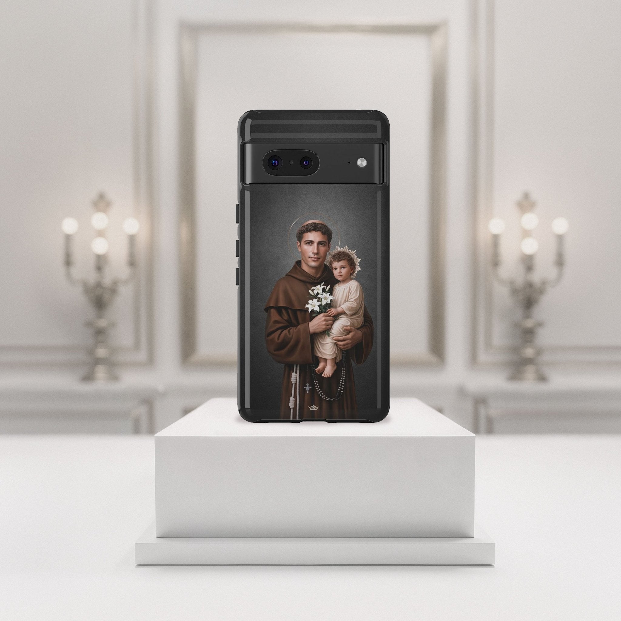 St. Anthony of Padua Hard Phone Case (Dark) - VENXARA