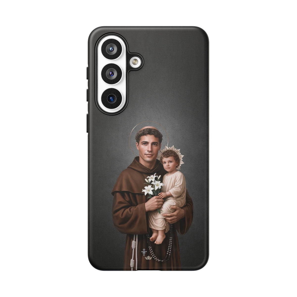 St. Anthony of Padua Hard Phone Case (Dark) Copyright VENXARA