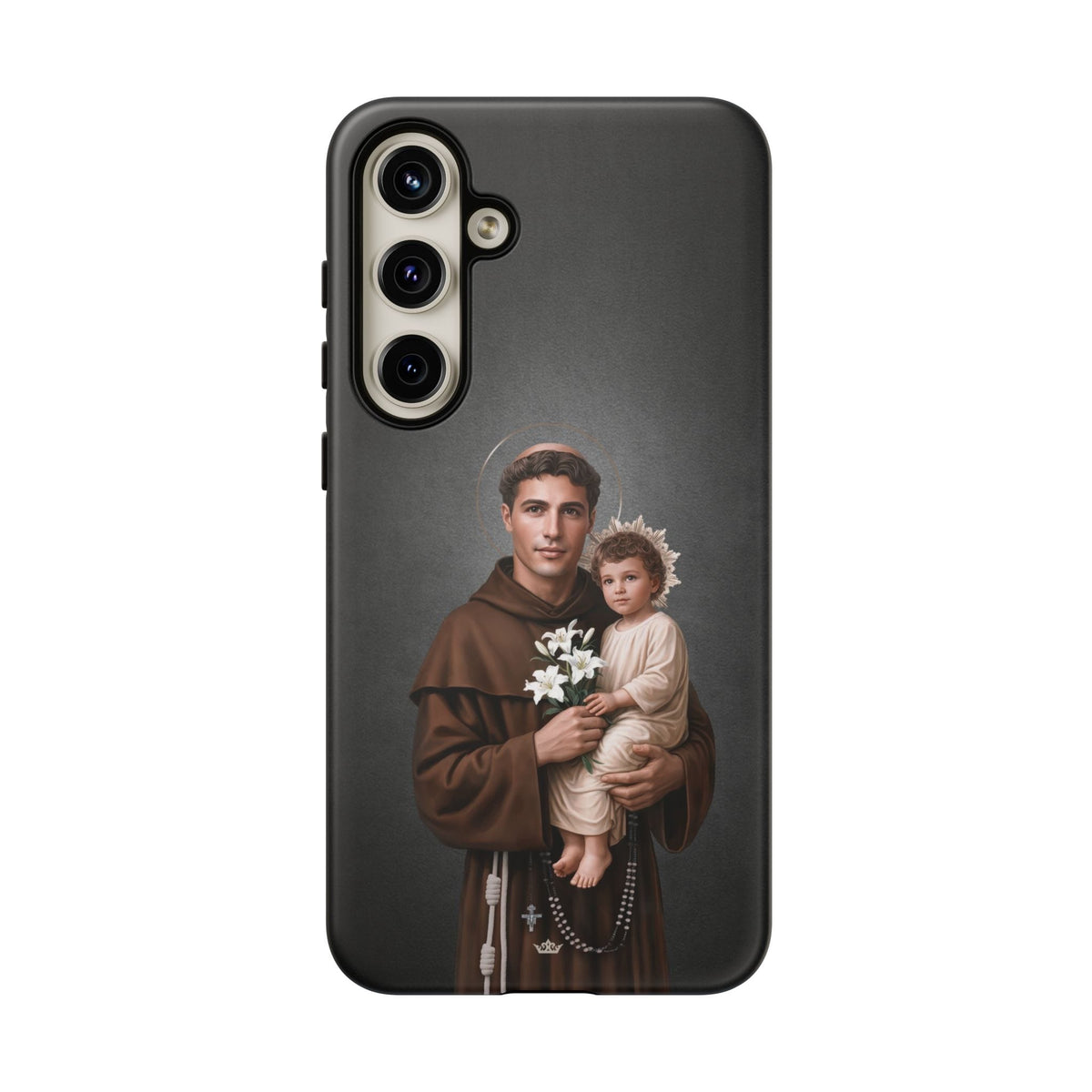 St. Anthony of Padua Hard Phone Case (Dark) Copyright VENXARA