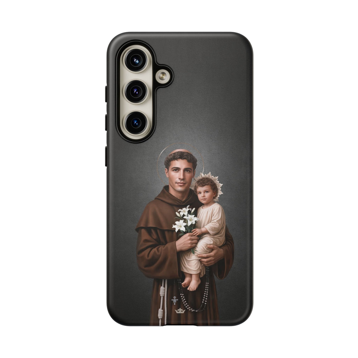 St. Anthony of Padua Hard Phone Case (Dark) Copyright VENXARA