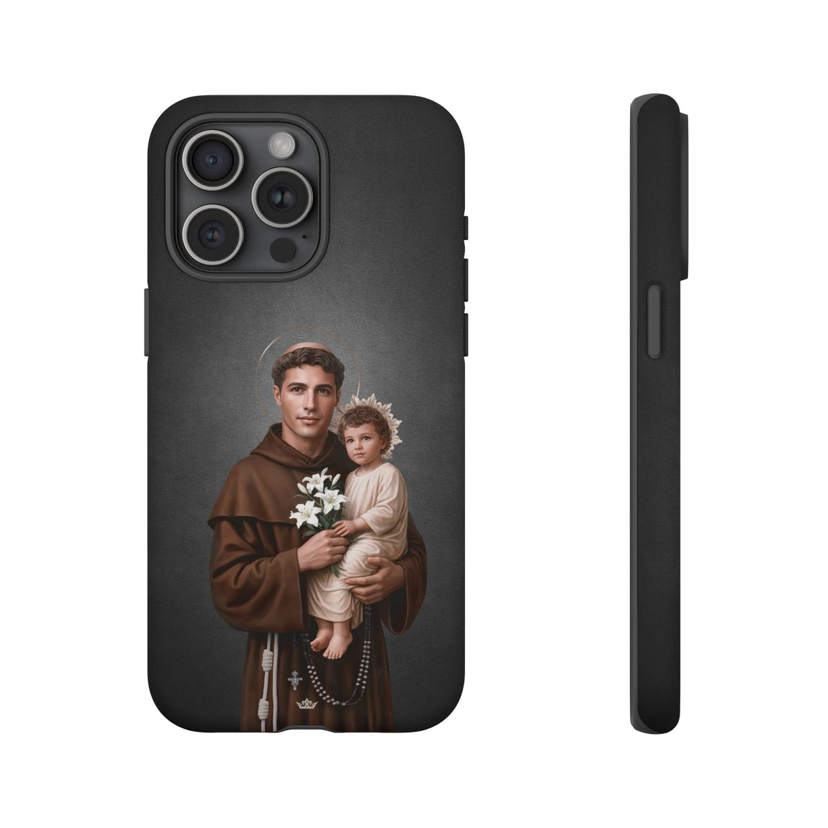 St. Anthony of Padua Hard Phone Case (Dark) Copyright VENXARA