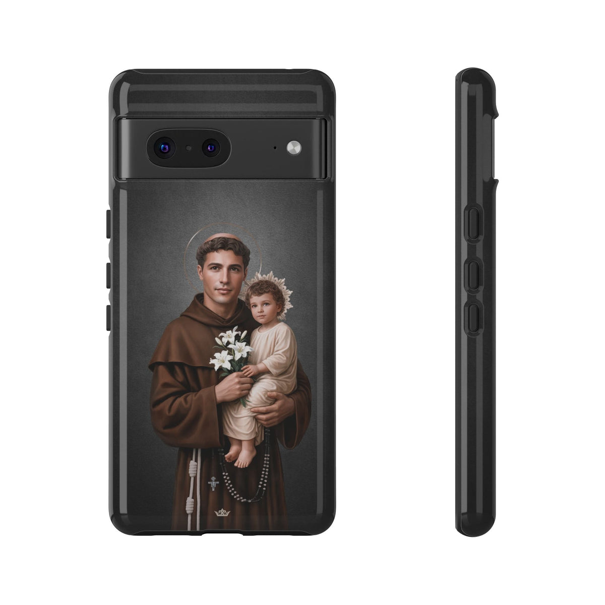 St. Anthony of Padua Hard Phone Case (Dark) Copyright VENXARA