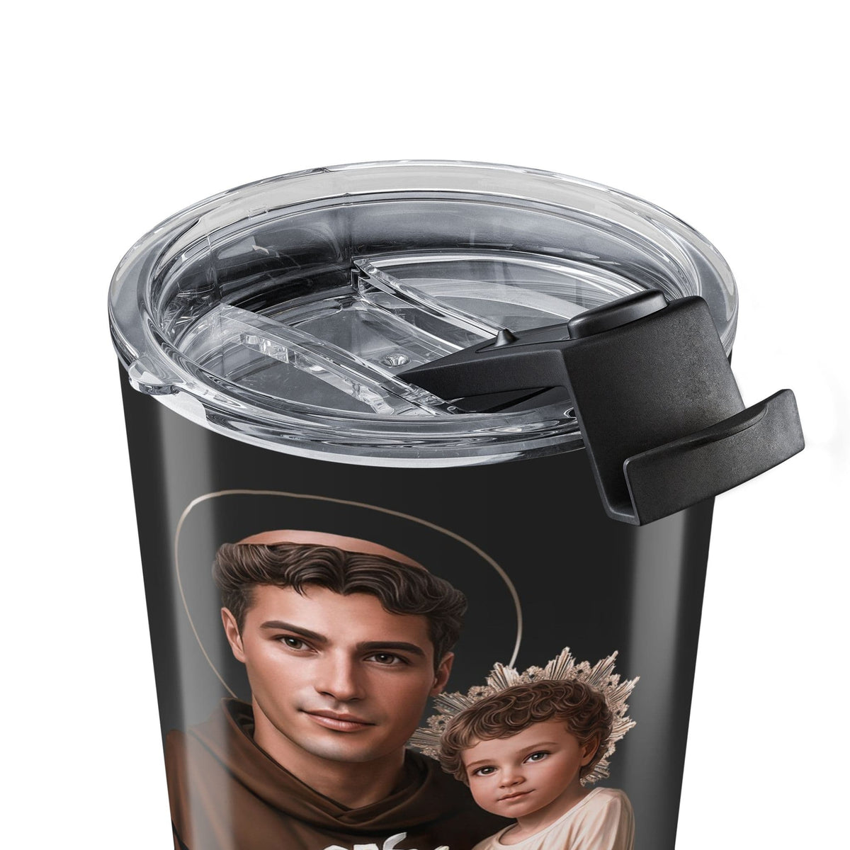 St. Anthony of Padua Lord's Prayer Tumbler (Ash 20 oz) Copyright VENXARA