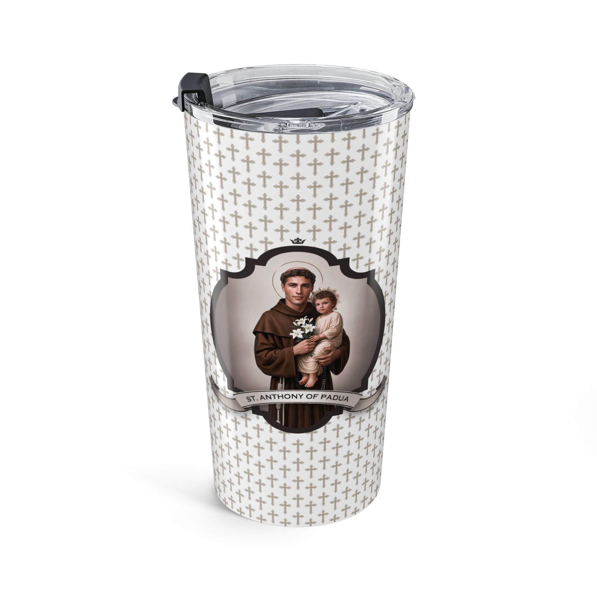 St. Anthony of Padua Tumbler (Crosses 20 oz) - VENXARA