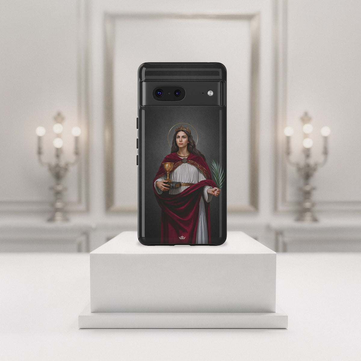 St. Barbara Hard Phone Case (Dark) Copyright VENXARA