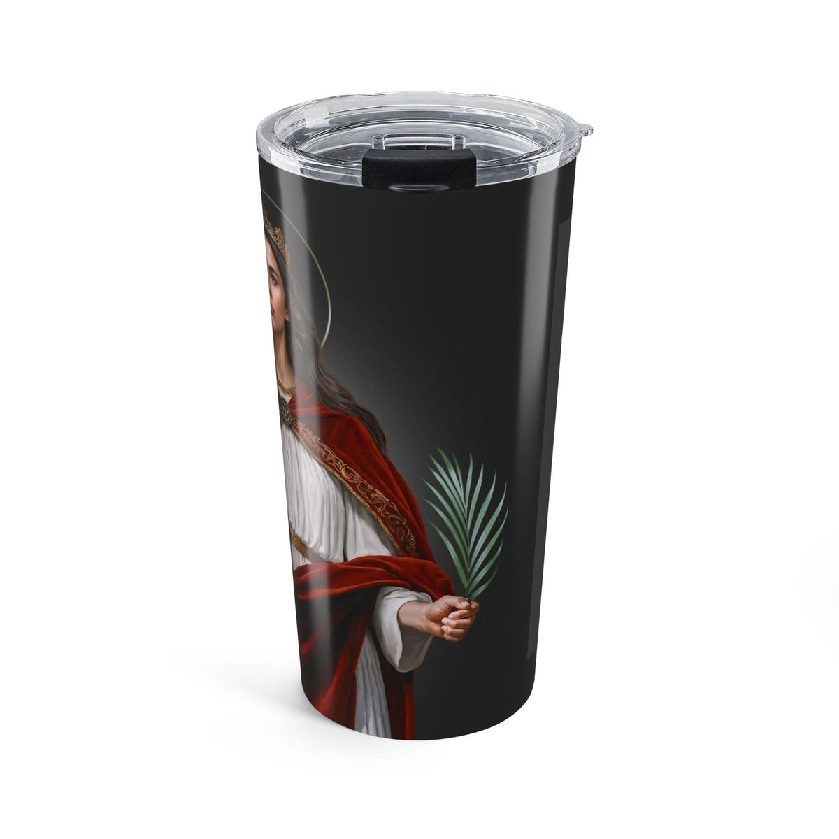 St. Barbara Lord's Prayer Tumbler (Ash 20 oz) Copyright VENXARA