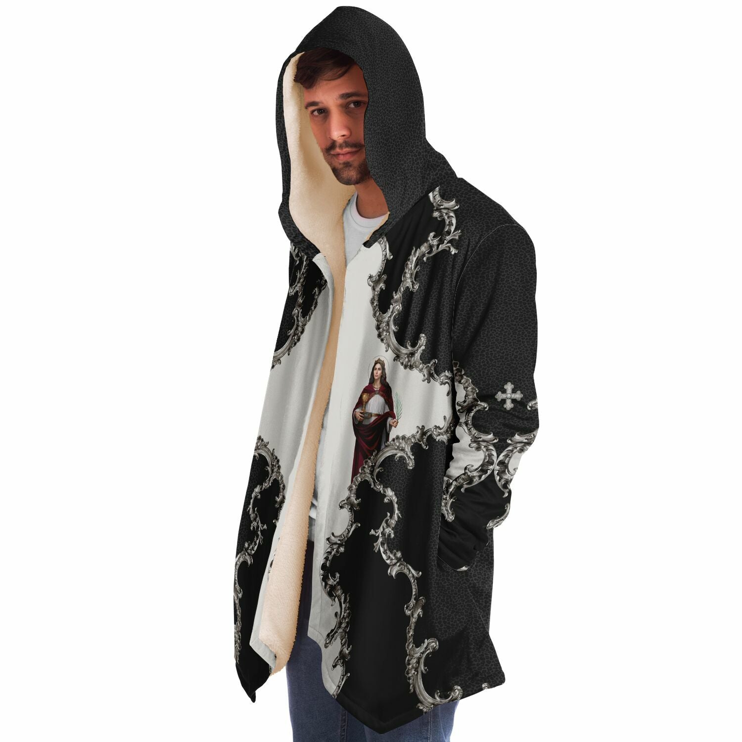 St. Barbara Microfleece Cloak (Baroque Leopard) - VENXARA®