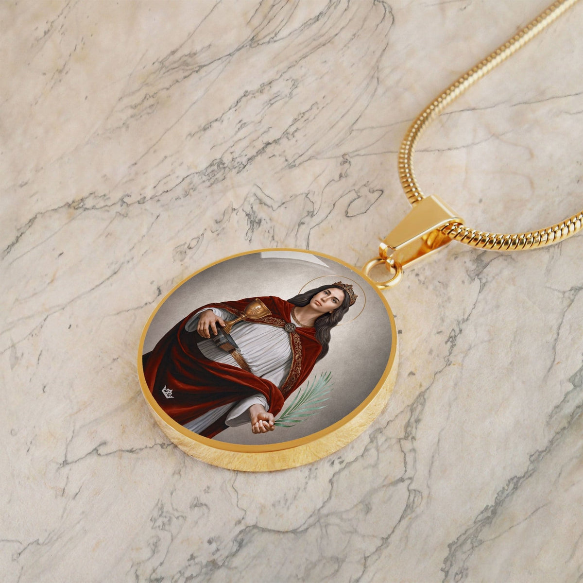 St. Barbara Pendant Necklace Copyright VENXARA