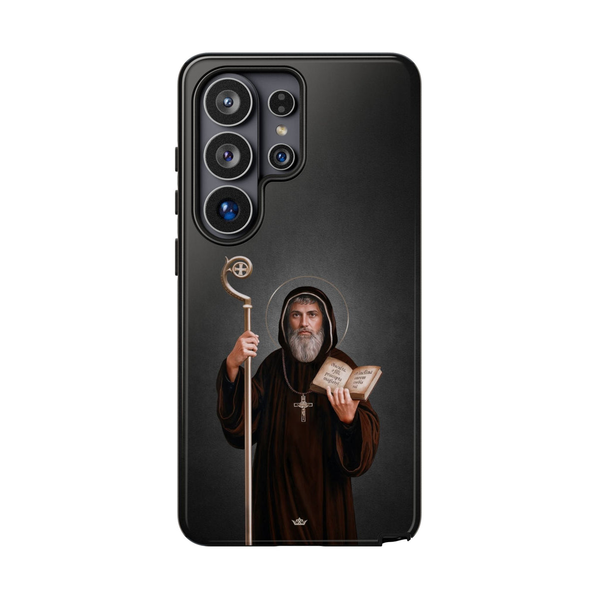 St. Benedict Hard Phone Case (Dark) Copyright VENXARA