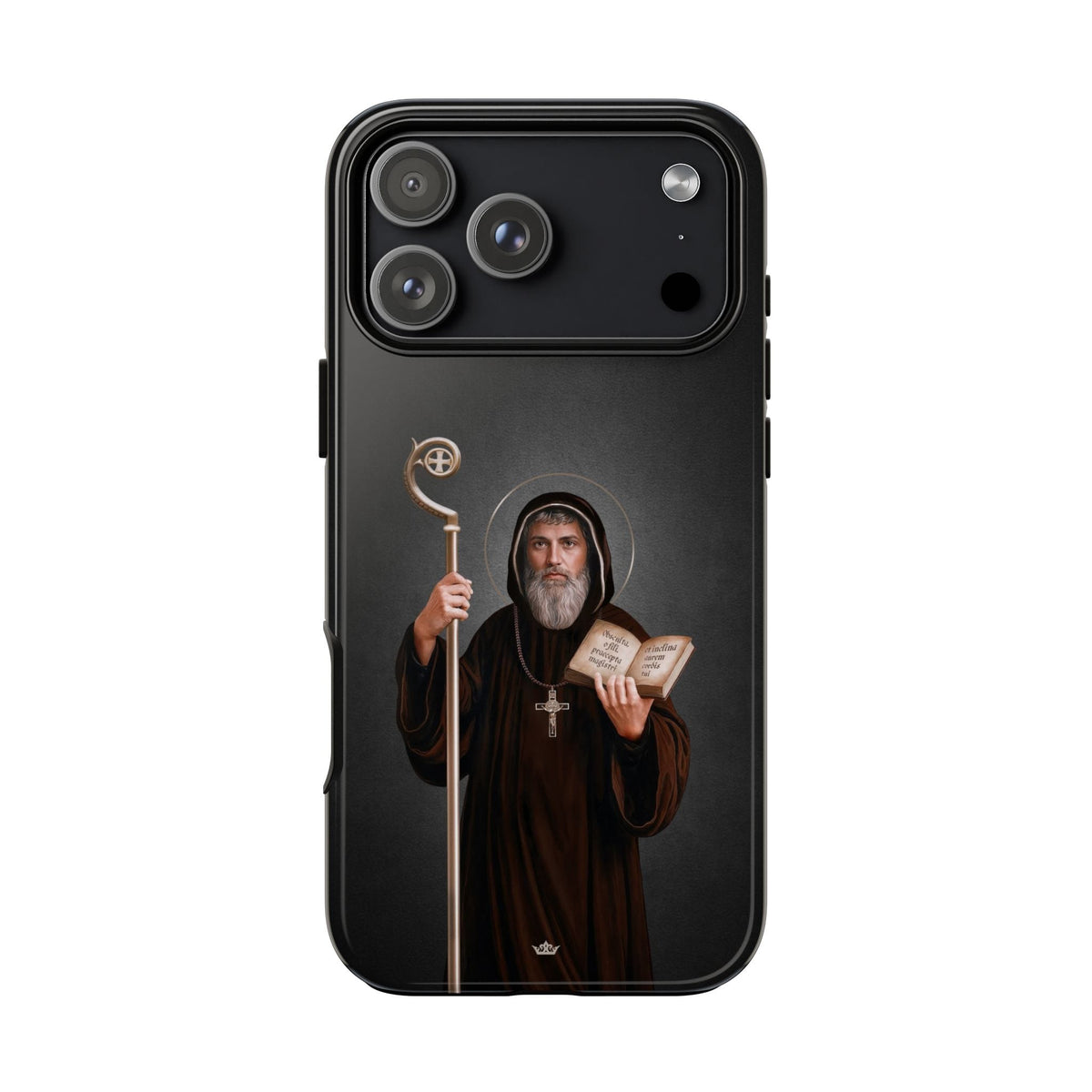 St. Benedict Hard Phone Case (Dark) Copyright VENXARA