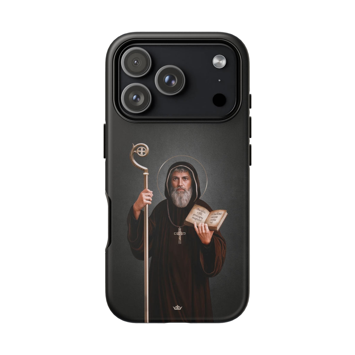 St. Benedict Hard Phone Case (Dark) Copyright VENXARA