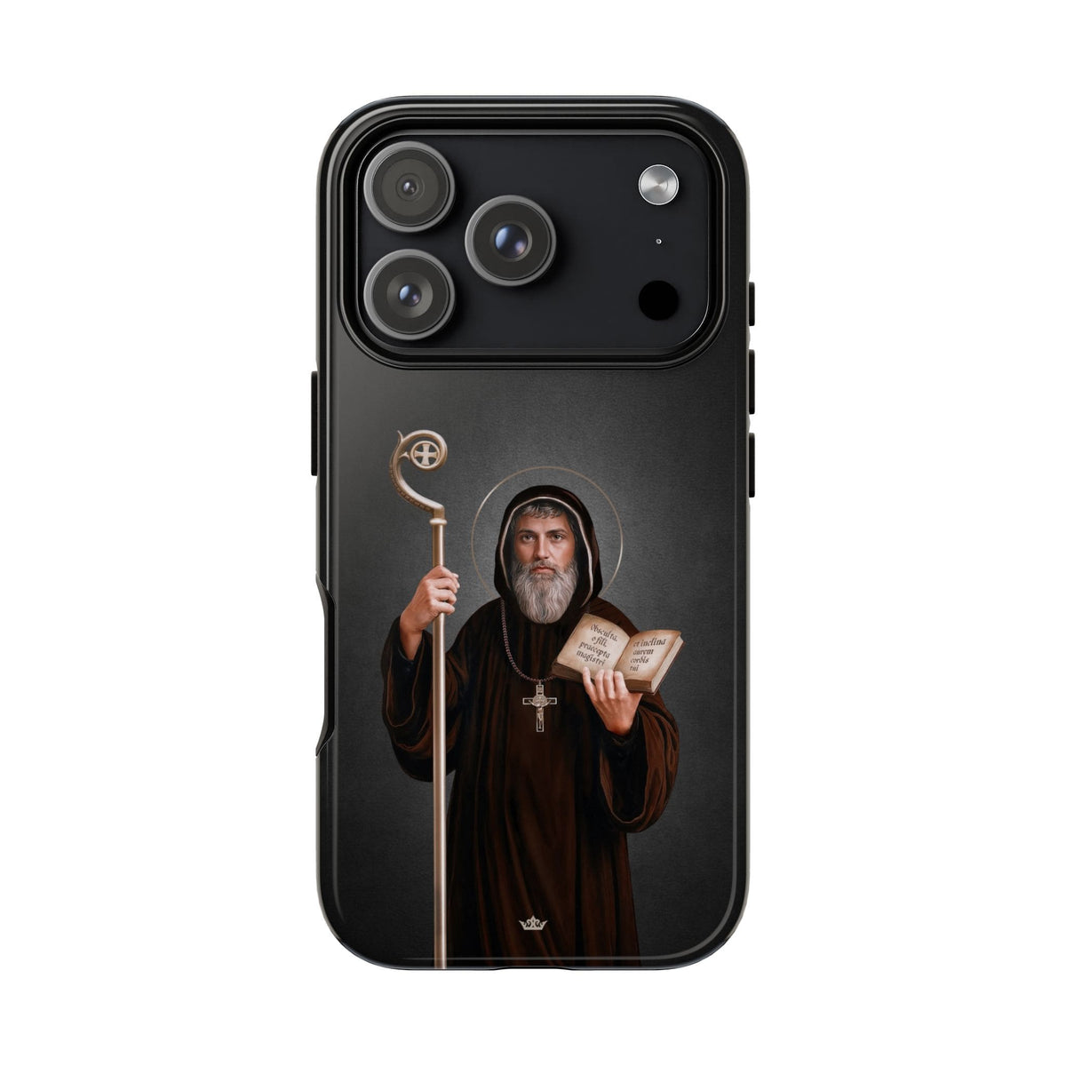 St. Benedict Hard Phone Case (Dark) Copyright VENXARA