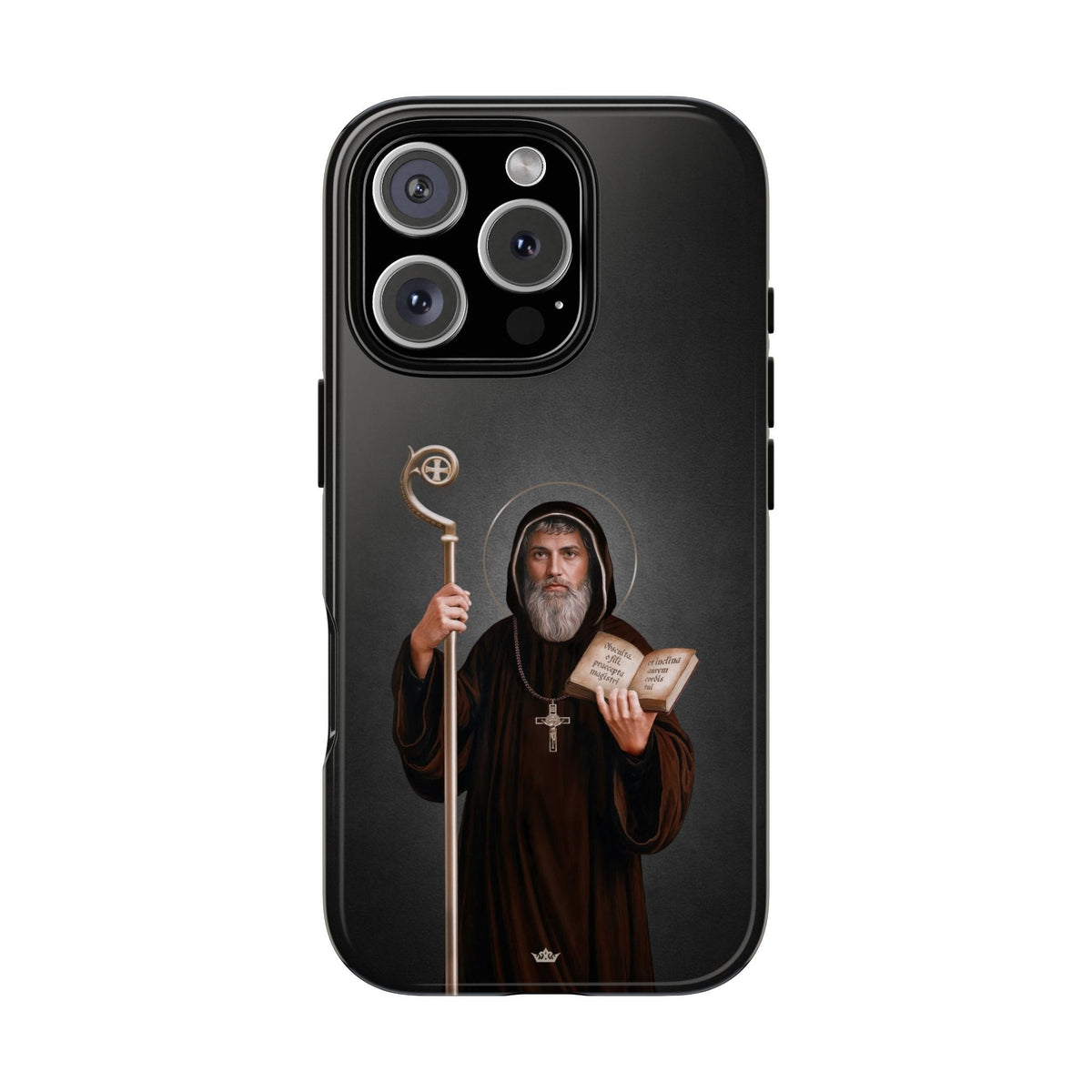 St. Benedict Hard Phone Case (Dark) Copyright VENXARA