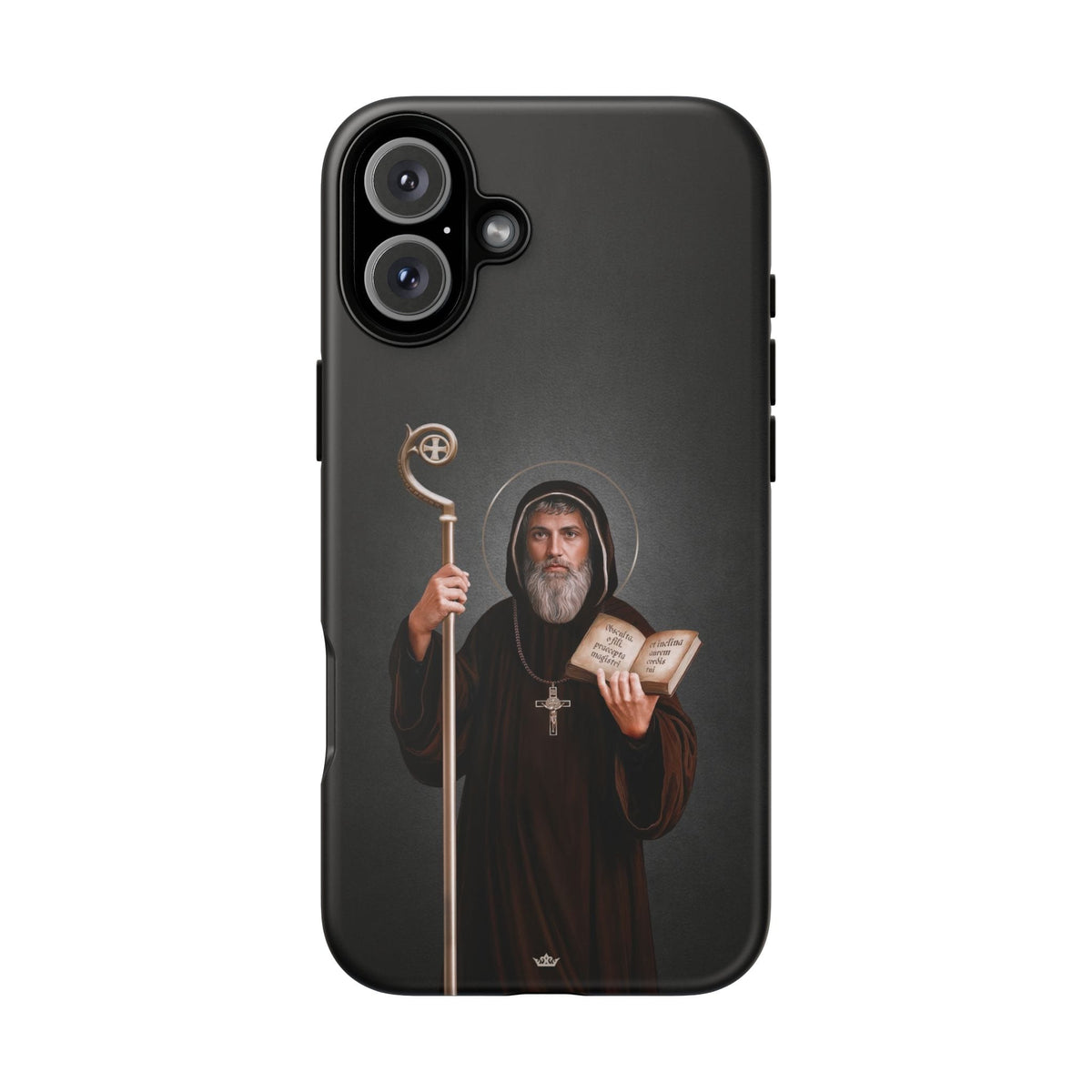 St. Benedict Hard Phone Case (Dark) Copyright VENXARA