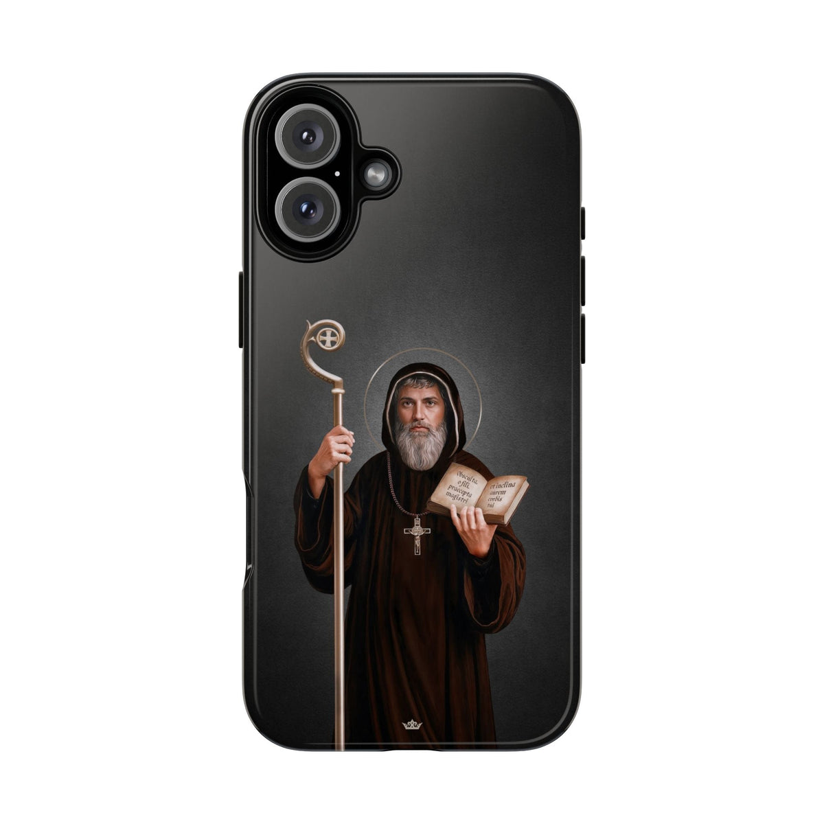 St. Benedict Hard Phone Case (Dark) Copyright VENXARA