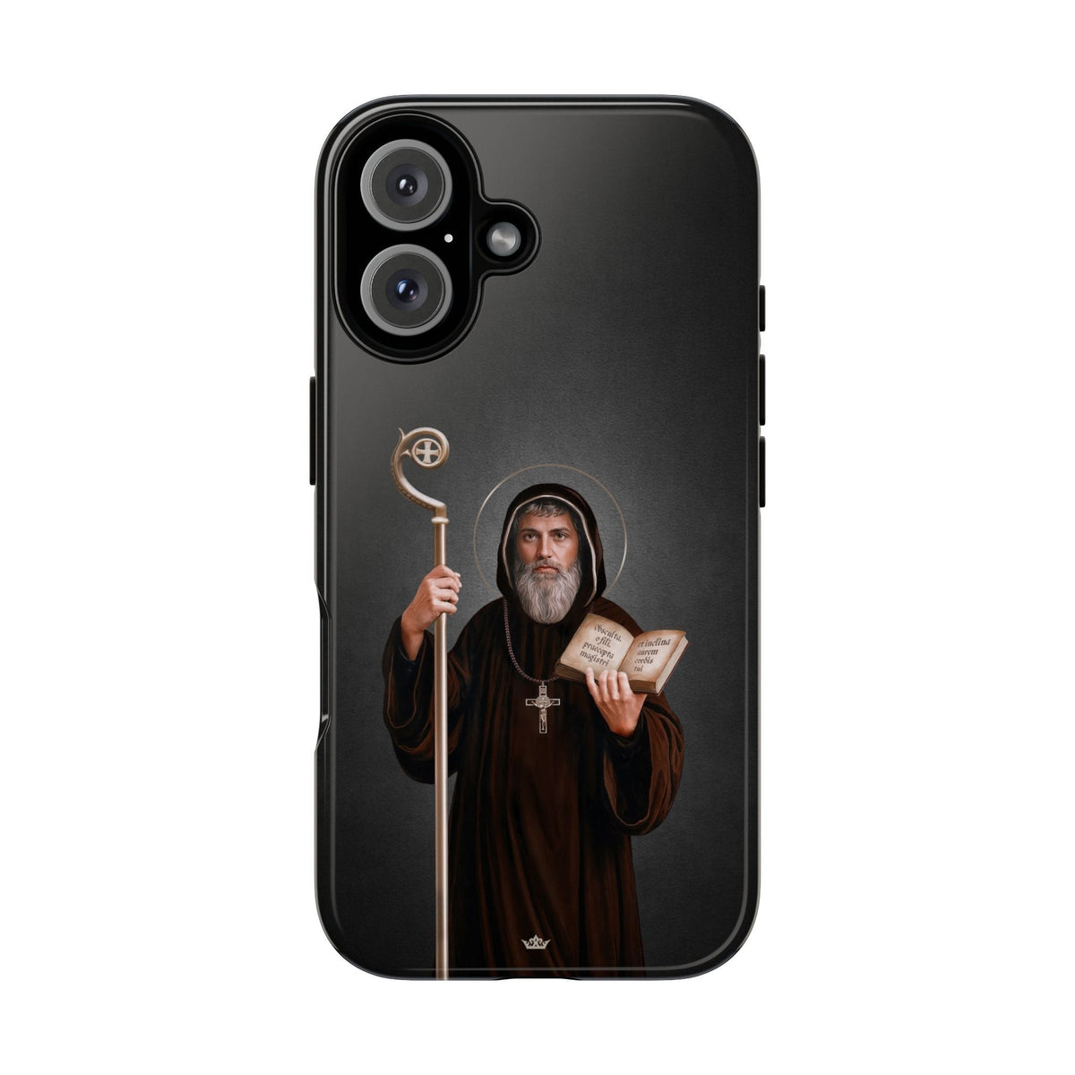 St. Benedict Hard Phone Case (Dark) Copyright VENXARA