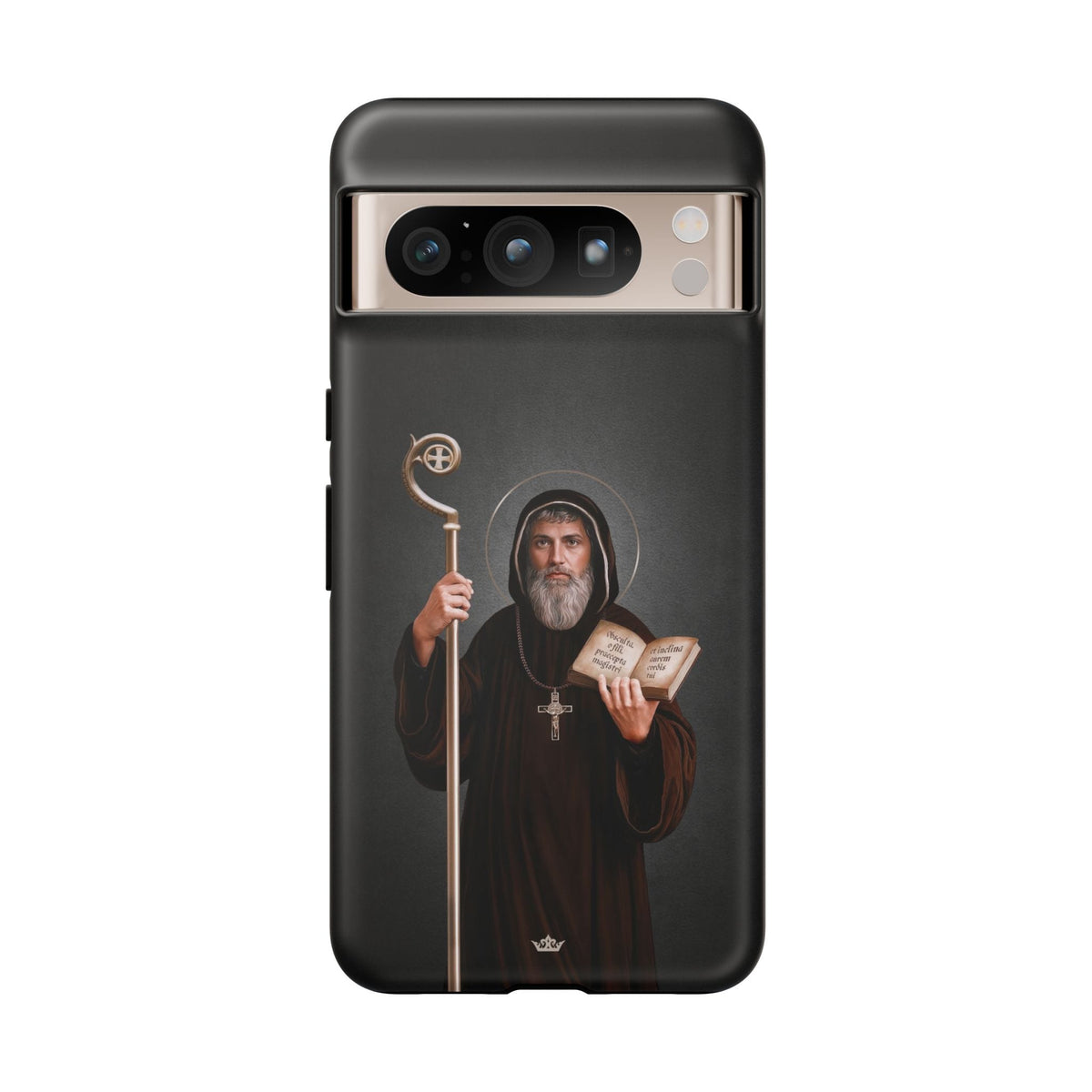 St. Benedict Hard Phone Case (Dark) Copyright VENXARA
