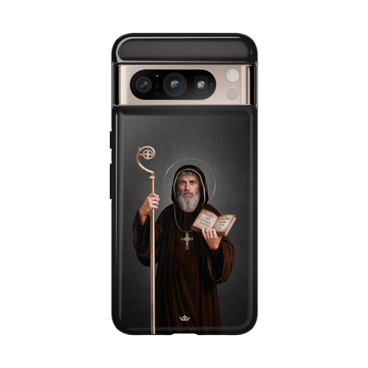 St. Benedict Hard Phone Case (Dark) Copyright VENXARA