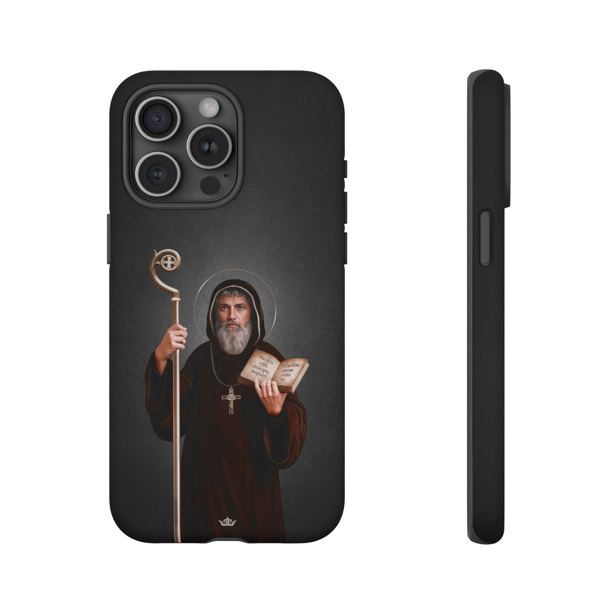 St. Benedict Hard Phone Case (Dark) Copyright VENXARA