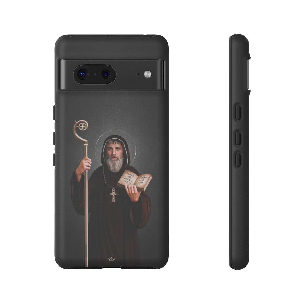 St. Benedict Hard Phone Case (Dark) Copyright VENXARA
