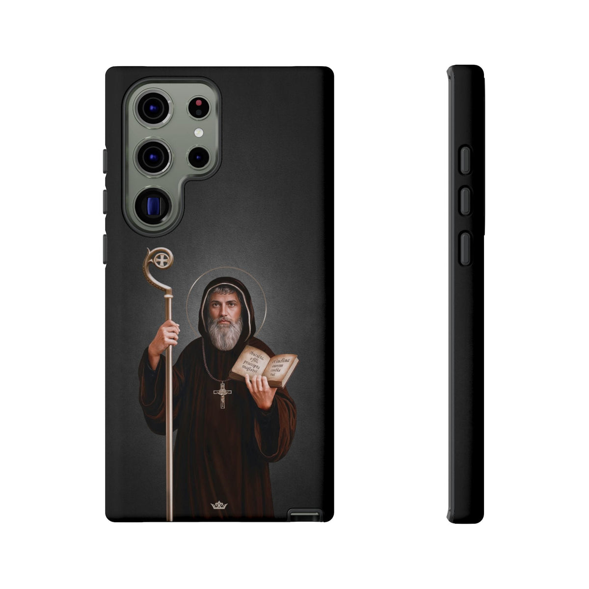 St. Benedict Hard Phone Case (Dark) Copyright VENXARA