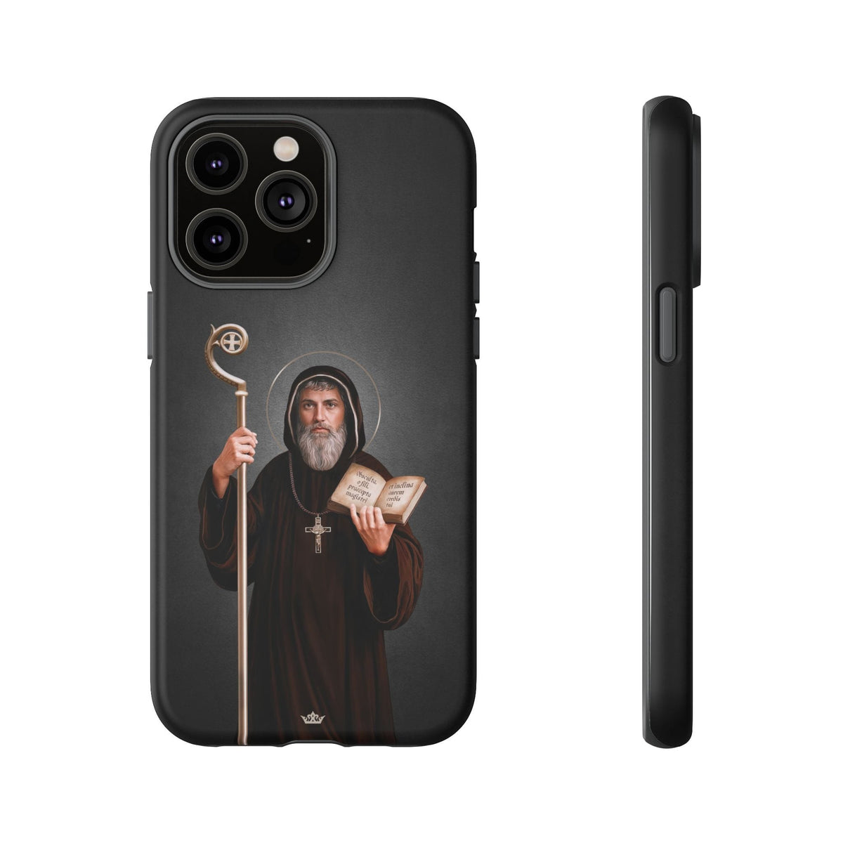 St. Benedict Hard Phone Case (Dark) Copyright VENXARA
