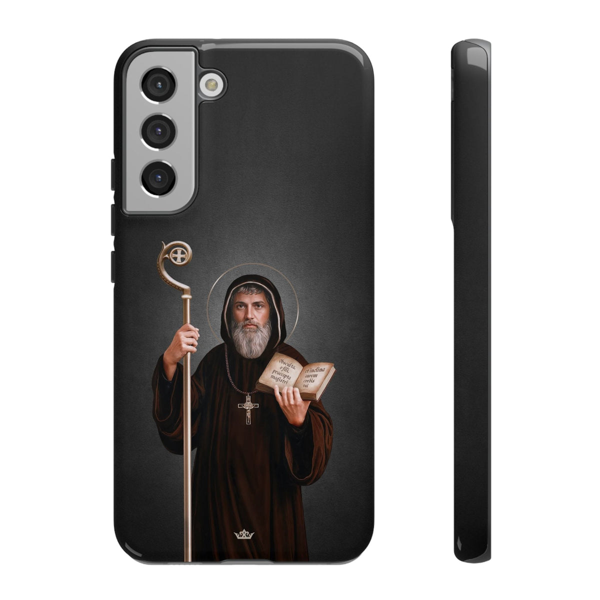 St. Benedict Hard Phone Case (Dark) Copyright VENXARA