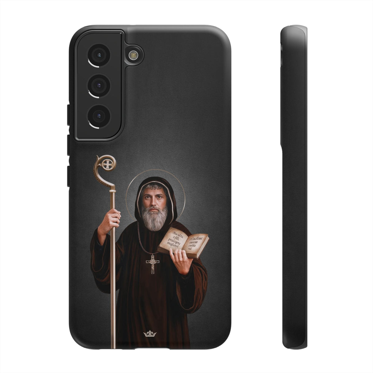 St. Benedict Hard Phone Case (Dark) Copyright VENXARA