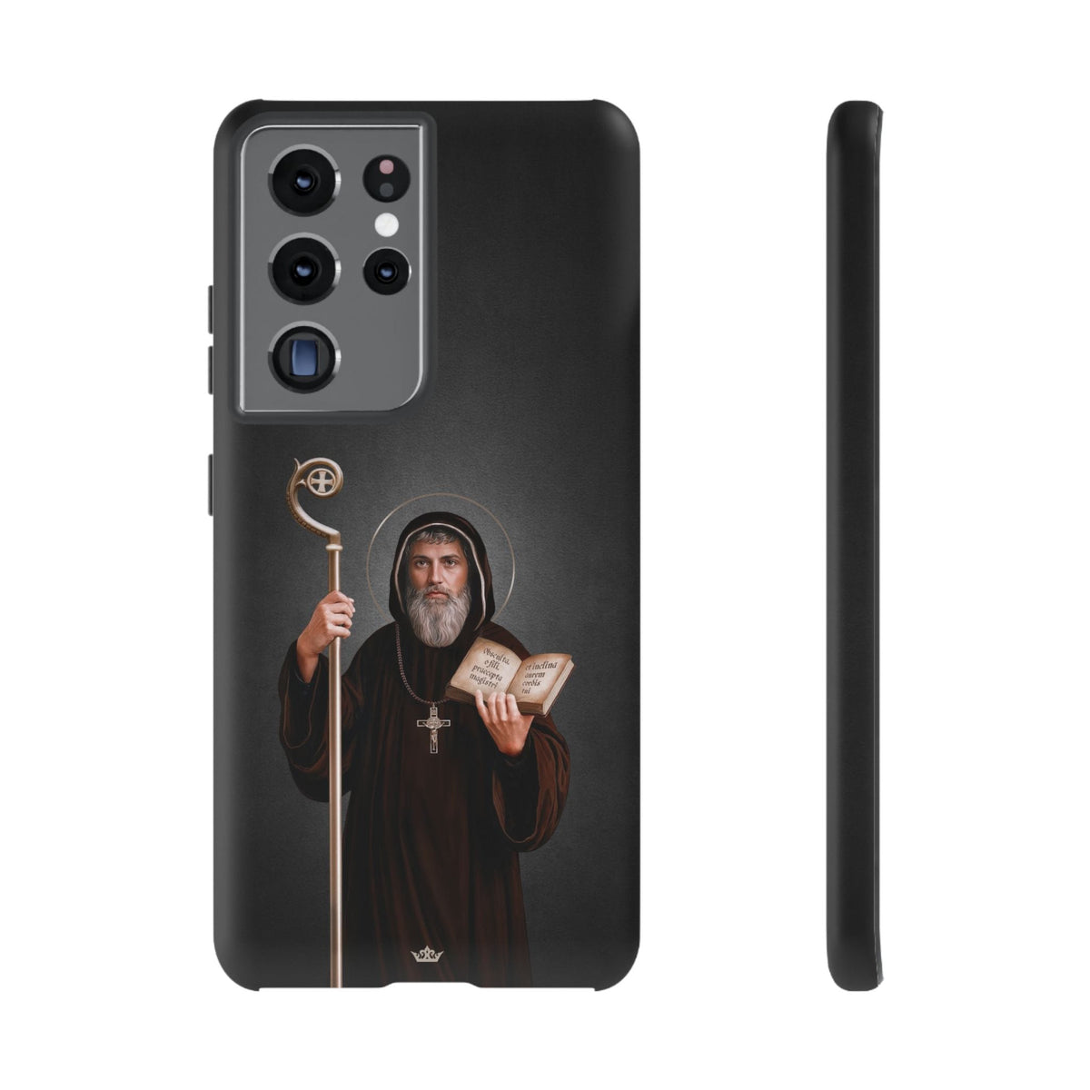 St. Benedict Hard Phone Case (Dark) Copyright VENXARA