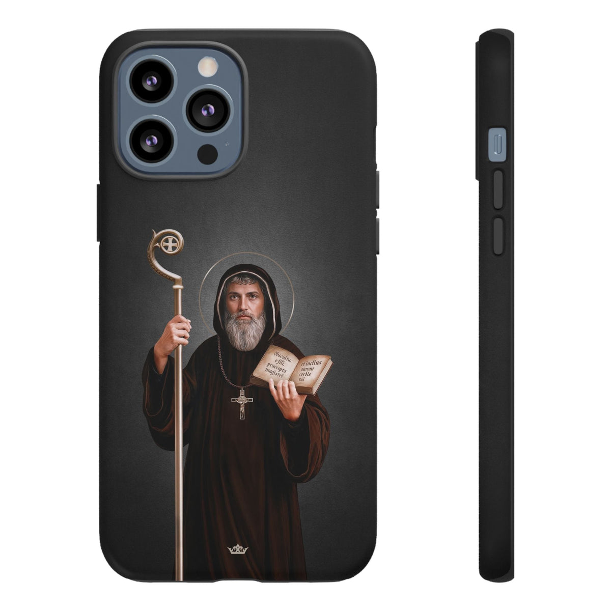 St. Benedict Hard Phone Case (Dark) Copyright VENXARA