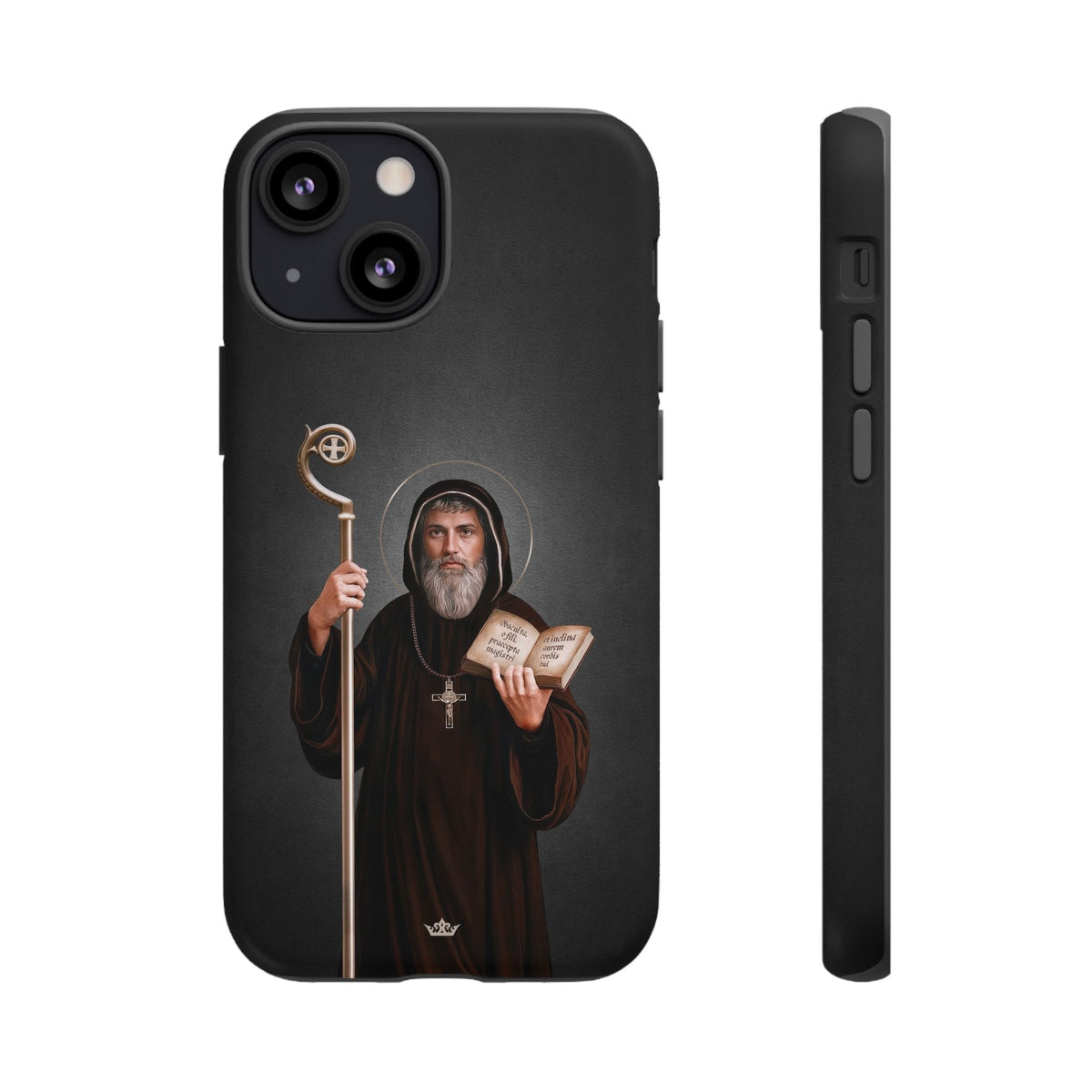 St. Benedict Hard Phone Case (Dark) Copyright VENXARA