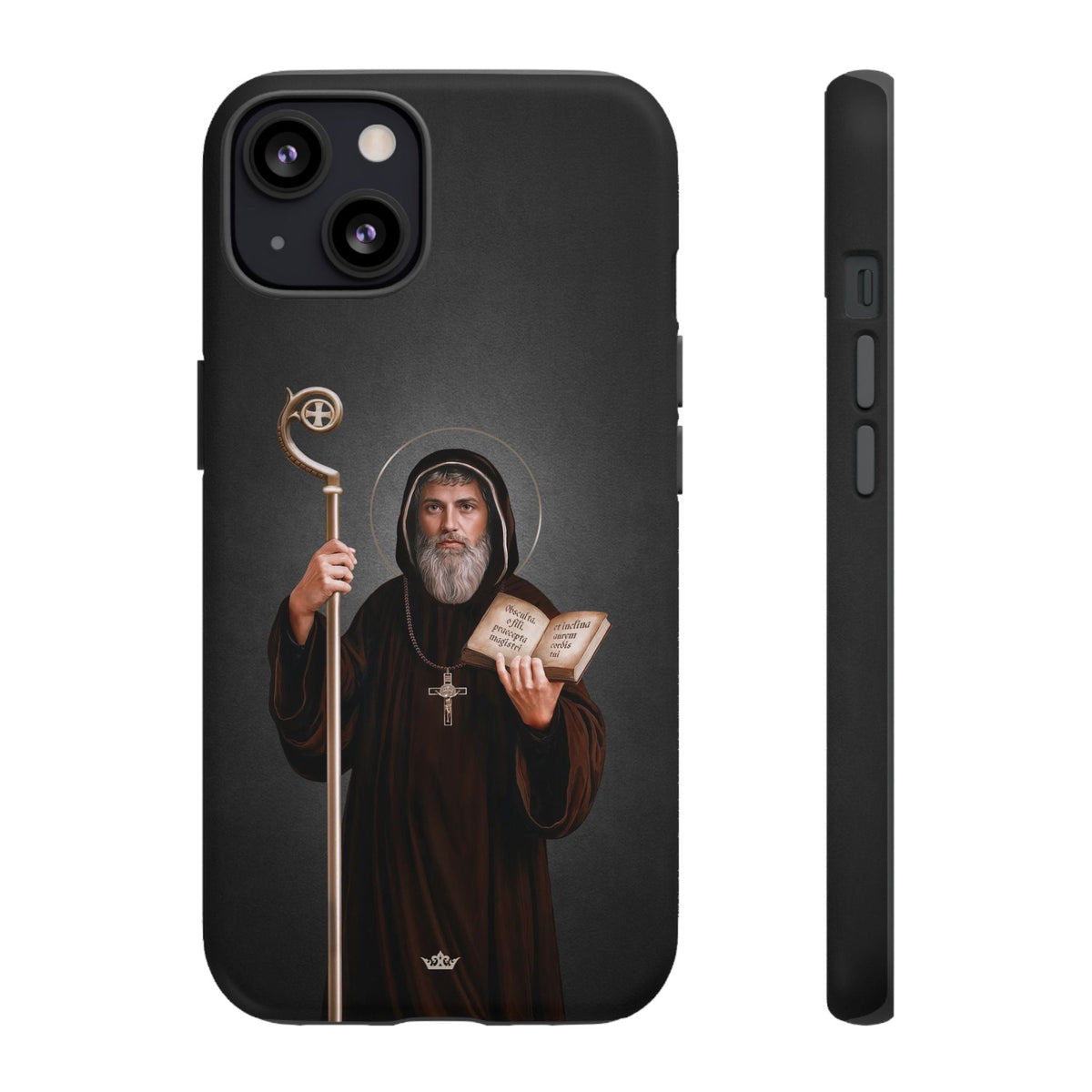 St. Benedict Hard Phone Case (Dark) Copyright VENXARA
