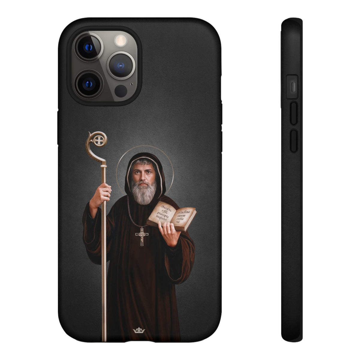 St. Benedict Hard Phone Case (Dark) Copyright VENXARA