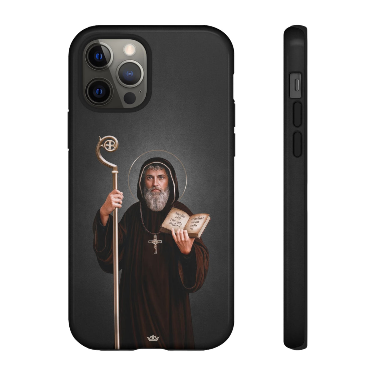 St. Benedict Hard Phone Case (Dark) Copyright VENXARA