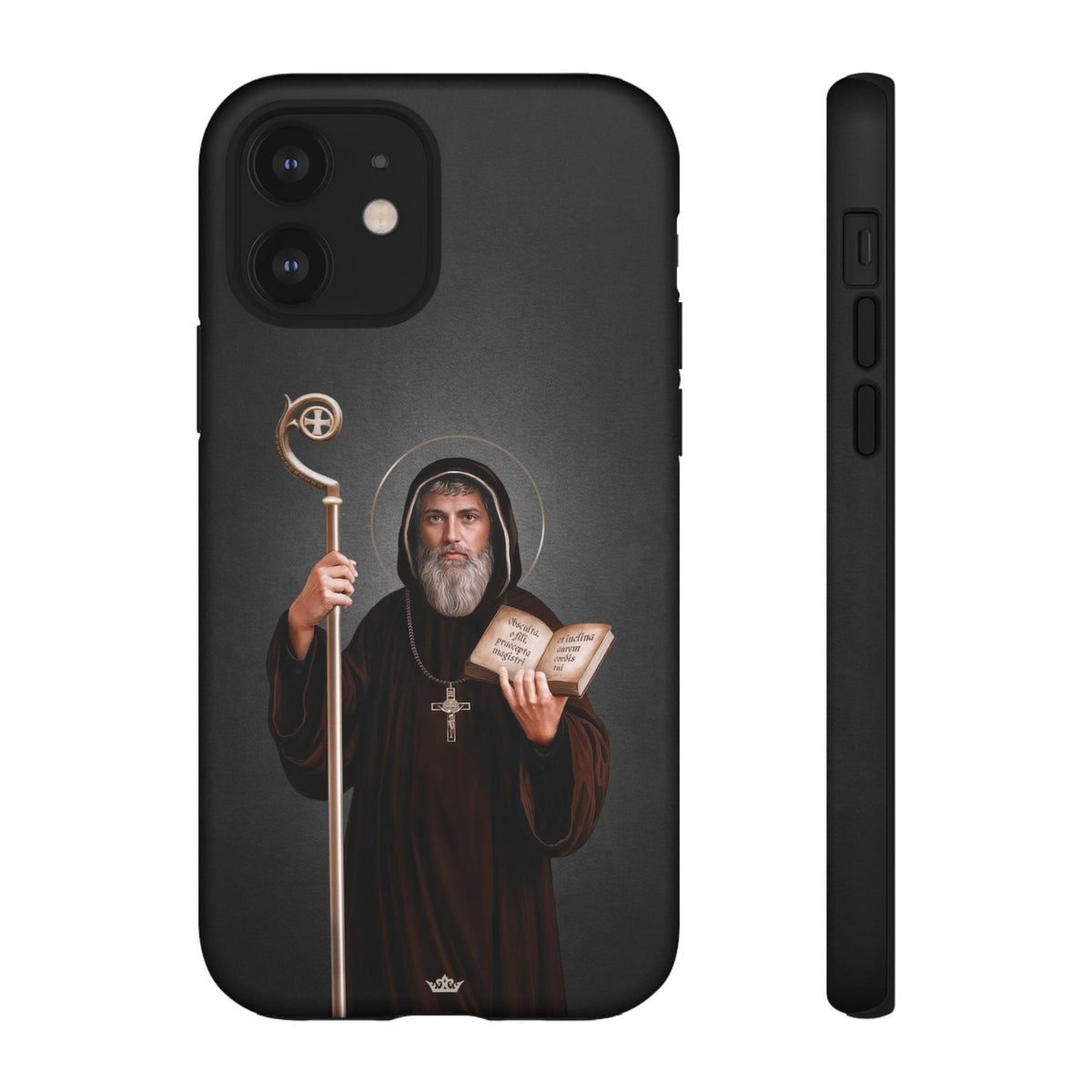 St. Benedict Hard Phone Case (Dark) Copyright VENXARA