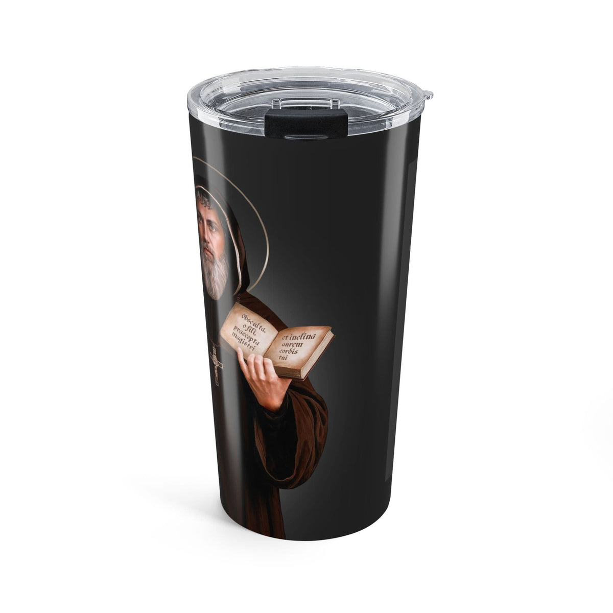 St. Benedict Lord's Prayer Tumbler (Ash 20 oz) Copyright VENXARA