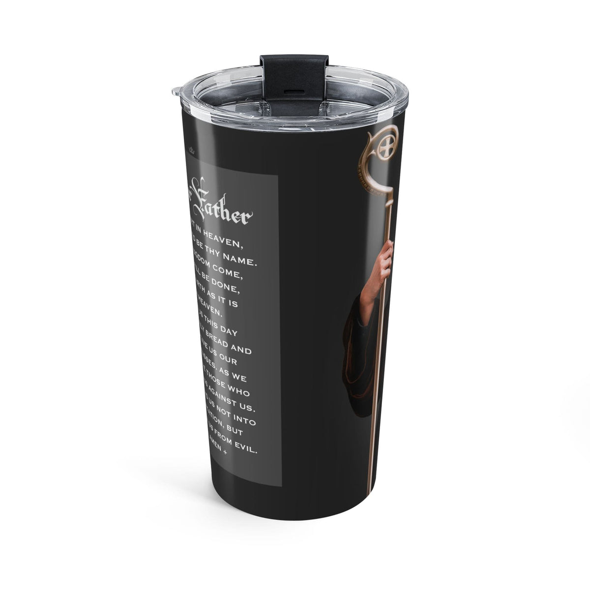 St. Benedict Lord's Prayer Tumbler (Ash 20 oz) Copyright VENXARA