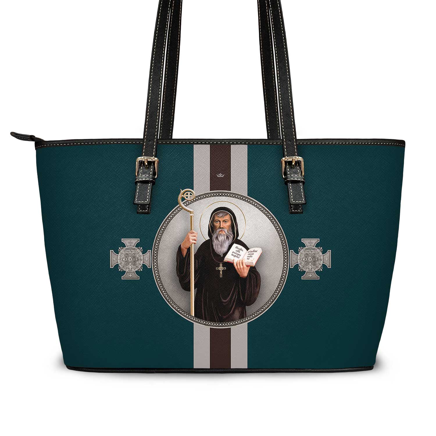 St. Benedict Medallion Tote Bag (Alzavola) - VENXARA®