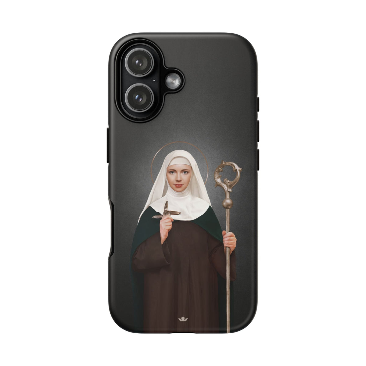 St. Brigid of Ireland Hard Phone Case (Dark) Copyright VENXARA